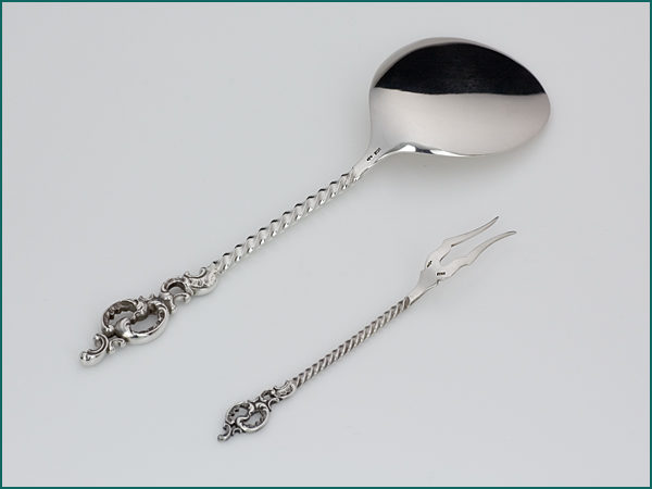 Zilveren petitfourset in etui 1858-1905-8152