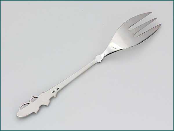 12 zilveren taartvorken 1941-1953 in etui-4142