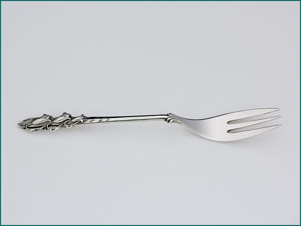12 zilveren taartvorken 1941-1953 in etui-4143