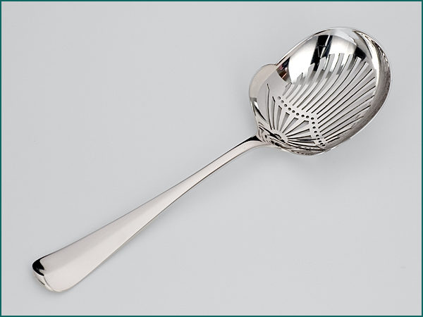 Zilveren Haags lofje natfruitschep uit 1926-0