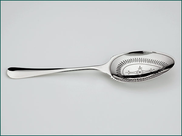 Zilveren Hollands glad natfruitschep uit 1920-9174