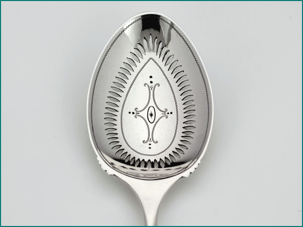 Zilveren Hollands glad natfruitschep uit 1920-9175