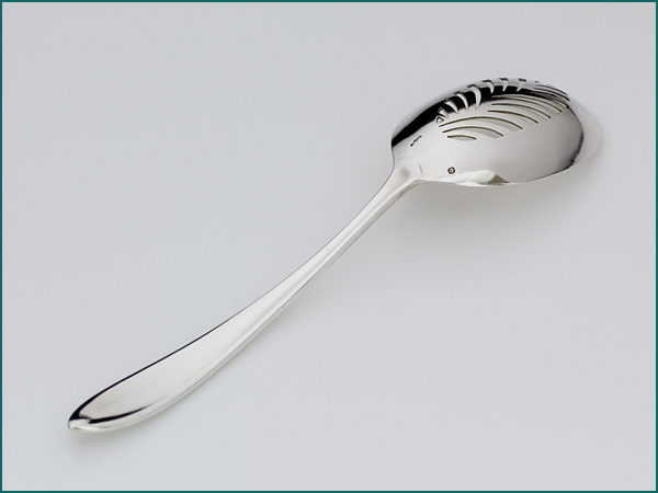 Zilveren olijflepel gemaakt tussen 1926-1953-6869