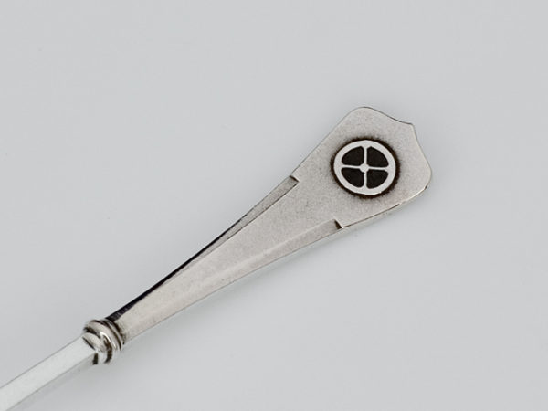 6 zilveren longdrink/sorbetlepels-9617