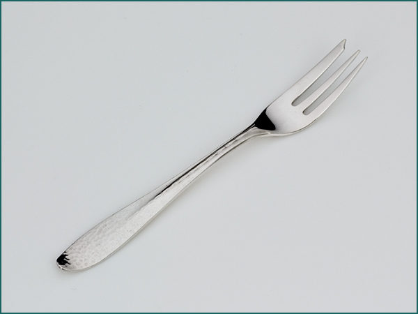 12 zilveren gehamerde gebaksvorken 1926-1953-5213