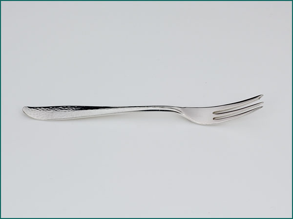 12 zilveren gehamerde gebaksvorken 1926-1953-5215