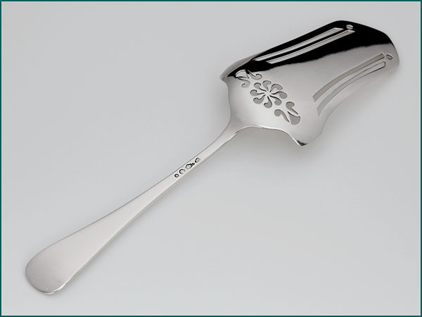 Zilveren Haags lofje taartschep uit 1928-8647