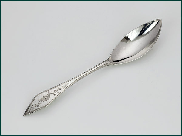 6 zilveren theelepel met gravering uit 1824-9114