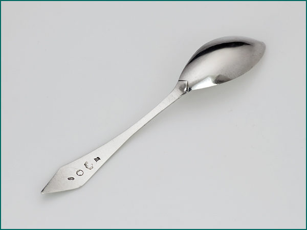 6 zilveren theelepel met gravering uit 1824-9115