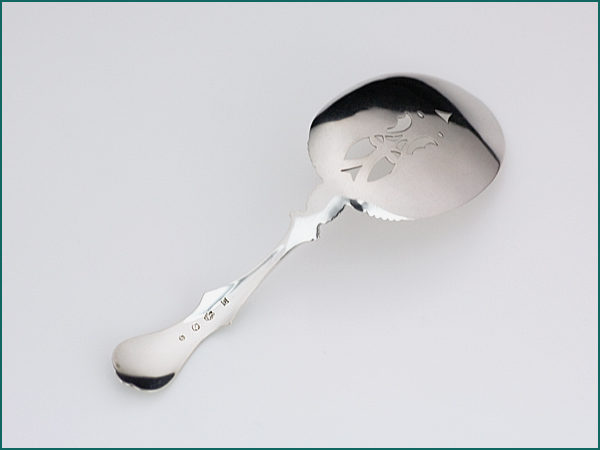 Zilveren natfruit/pasteischep met gravering uit 1878-4726