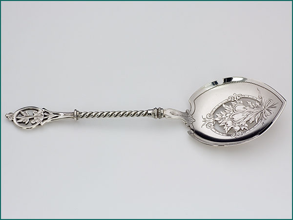 Zilveren natfruitschep met gravering uit 1892-6839