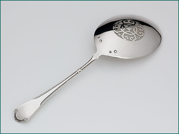 Zilveren Art Nouveau natfruitschep uit 1911-7829