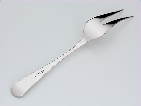 Zilveren vleesdienvork model Hollands glad 250 uit 1942-6763