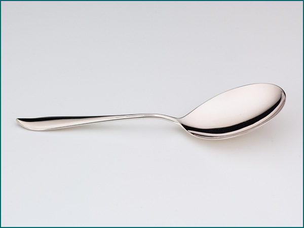 Zilveren puntfilet brijlepel uit 1928-4157