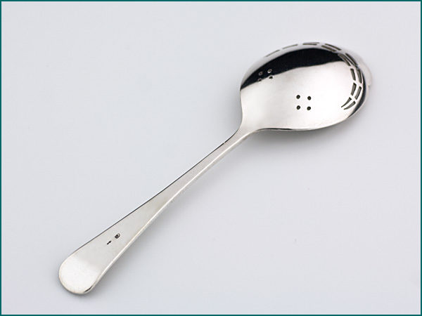 Zilveren natfruitschepje met parelrand 1906-1908-4467