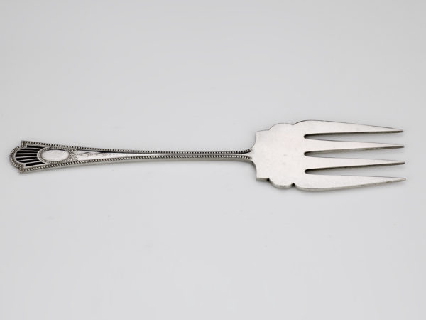 Zilveren broodvork model luxe parelrand 1906-1924-10420