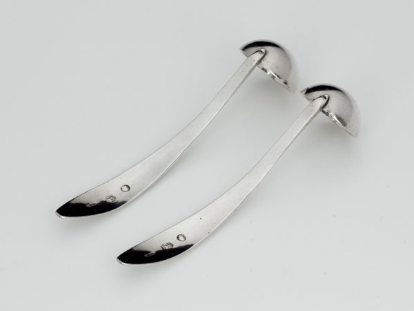 Stel zilveren mosterdlepels uit 1835-11046