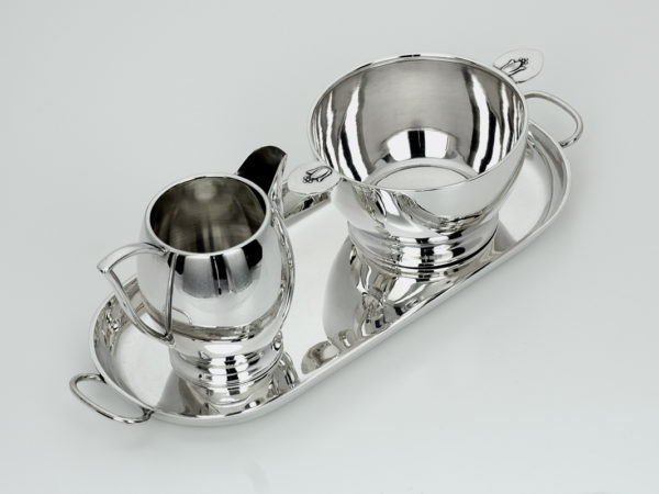 Zilveren roomstel op blad uit 1942-11588