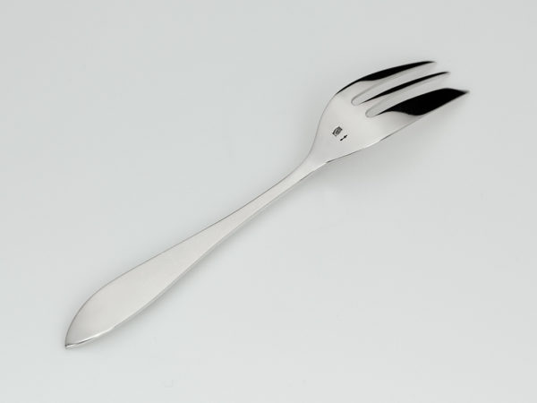 12 grote zilveren gebaksvorken model 210 1925-1953 in etui-12445