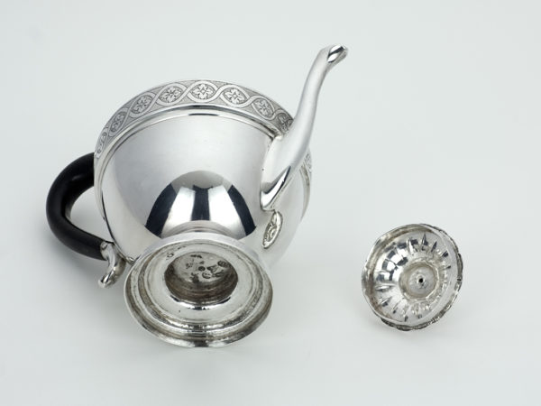 Zilveren trekpotje met gravering uit 1798-13132