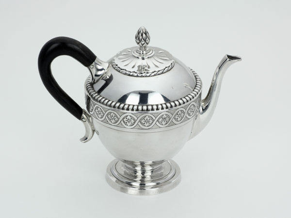 Zilveren trekpotje met gravering uit 1798-0