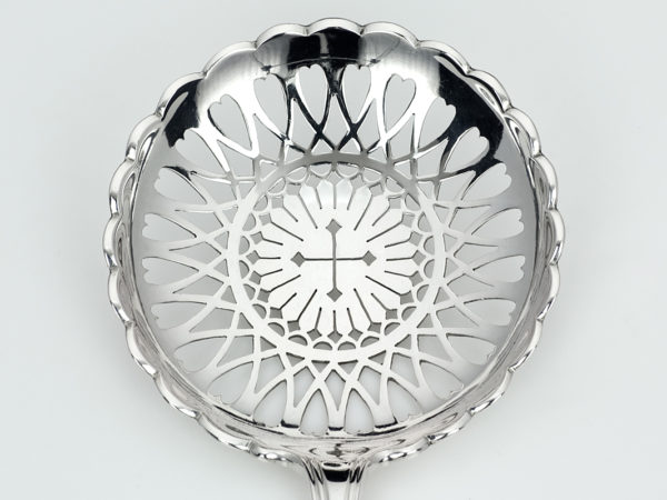 Zilveren natfruitschep met dubbelfilet rand uit 1917-13596