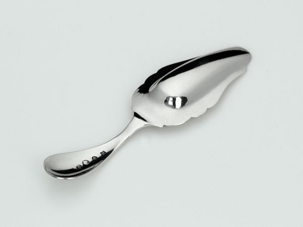 Zilveren theeschep rondfilet uit 1863-13901