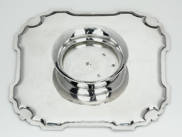 Zilveren cabaret op standring uit 1735 (Leiden)-14305