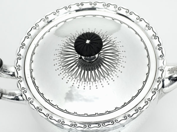 4 delig zilveren servies-14734