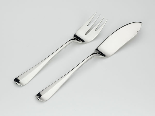 6 zilveren viscouverts model Hollands glad uit 1948-14961