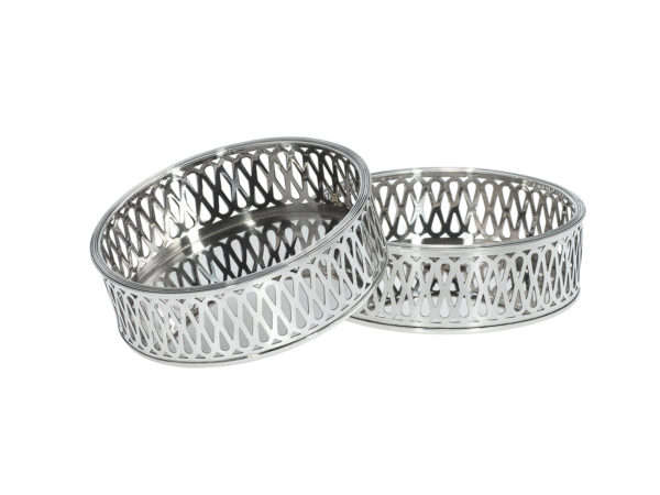 Stel zilveren flessenbakken uit 1948