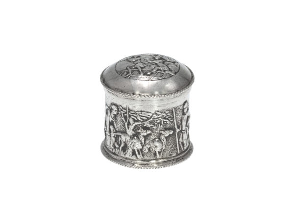Zilveren loddereindoosje uit 1749