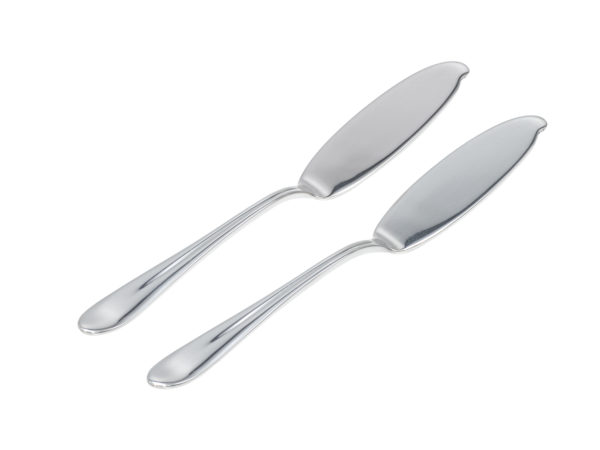 Stel zilveren botermesjes model 400 uit 1965