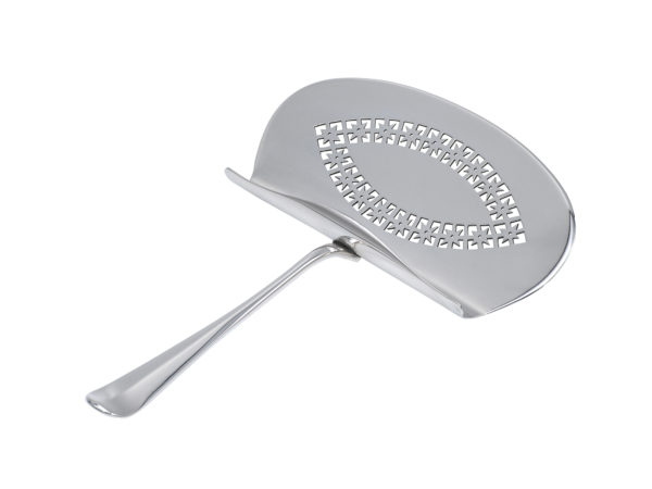 Zilveren aspergeschep model Hollands glad uit 1934