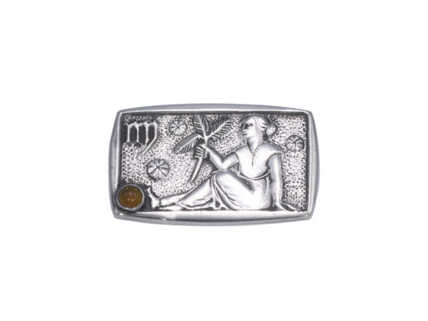 Zilveren broche sterrenbeeld maagd 1923-1934