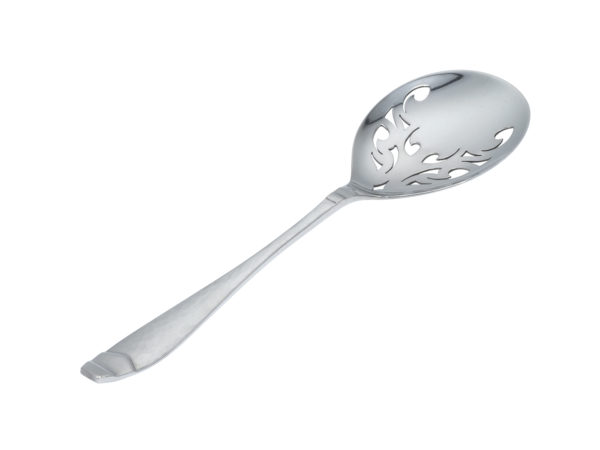 Zilveren opengewerkt pasteischep model 3824 met gehamerde steel uit 1932