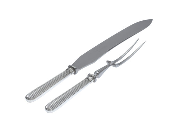 Trancheercouvert met zilveren heften (geribd) na 1953