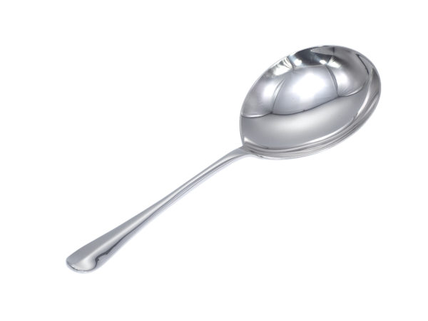 Zilveren brijlepel model Hollands glad 1060 uit 1938