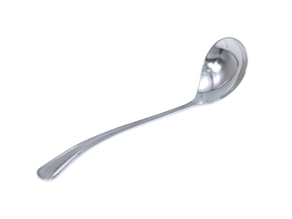 Zilveren jamlepel met parelrand 1906-1924