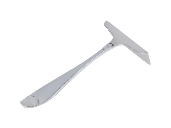 Zilveren kinderschuivertje met gehamerde steel 1924-1943