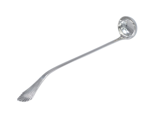 Zilveren boerenjongenslepel model waaier uit 1920