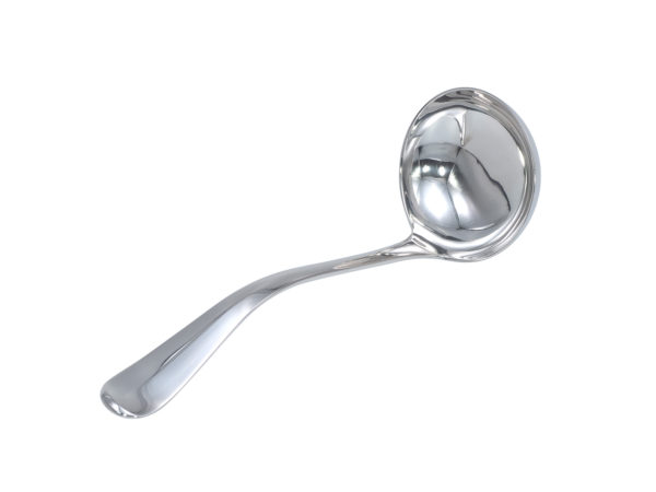 Zilveren sauslepel model Hollands glad 250 uit 1959