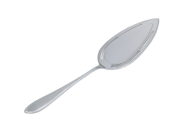 Zilveren puntfilet taartschep uit 1924