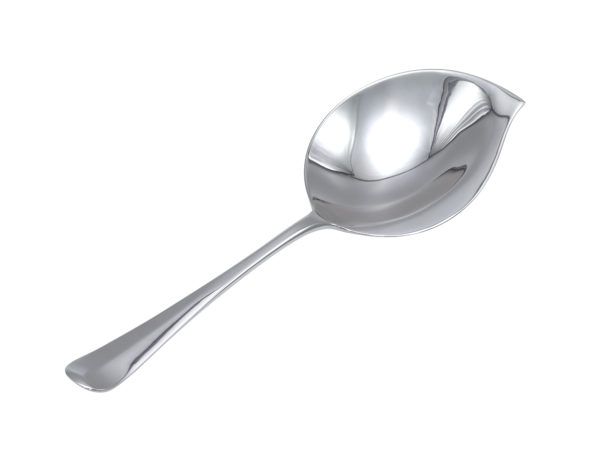 Zilveren Haags lofje vladienlepel uit 1930