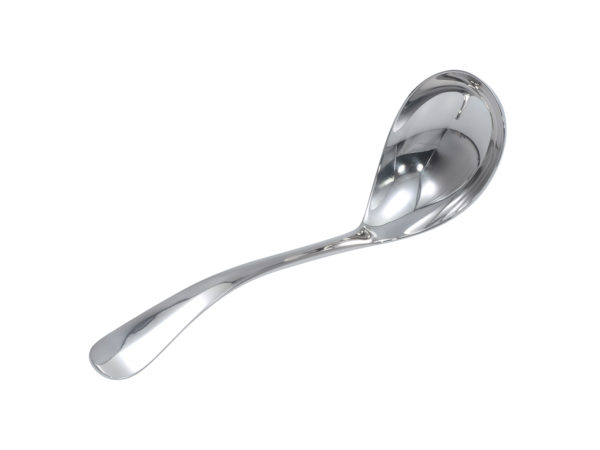 Zilveren compotelepel model Hollands glad 1060 uit 1943