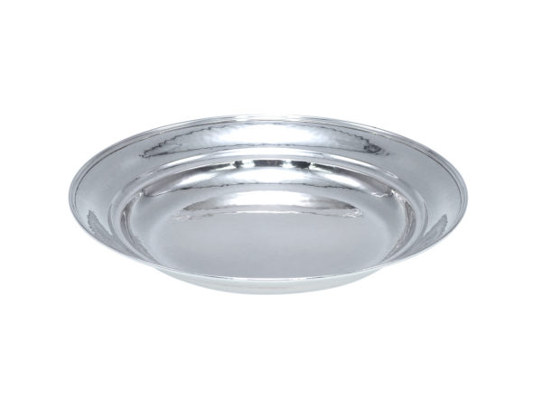 Zilveren gehamerd kinderbord uit 1932