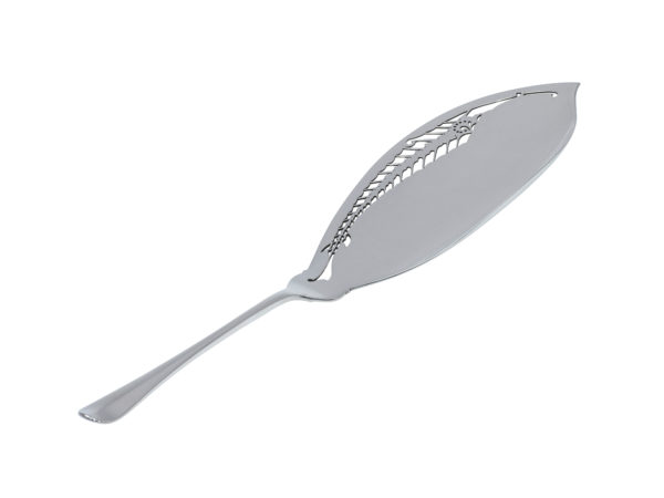 Zilveren visdienschep model Hollands glad 1060 uit 1928