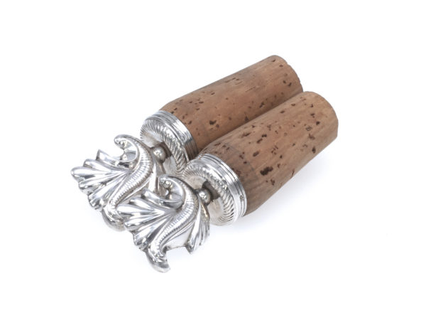 Stel zilveren sierkurken 1814-1905