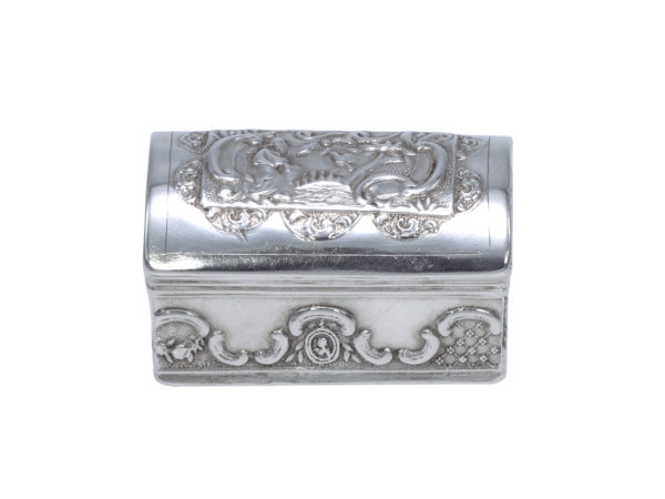 Zilveren koffervormig snuifdoosje 1792-1811