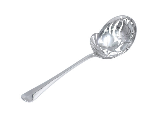 Zilveren natfruitlepel model Hollands glad 1060 uit 1928